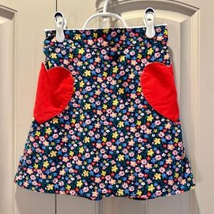 Cutest Mini Boden Girls corduroy skirt with heart pockets! Perfect for fall!